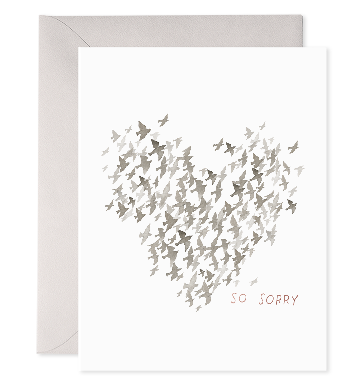 E. Frances Paper - Starlings Condolence Greeting Card