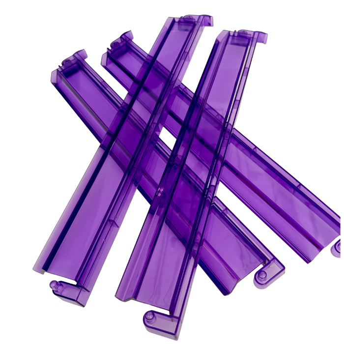 Mahjong Studios - Mahjong Rack and Pusher Set of 4 - Multi Colors Blue Purple Red Green Clear
