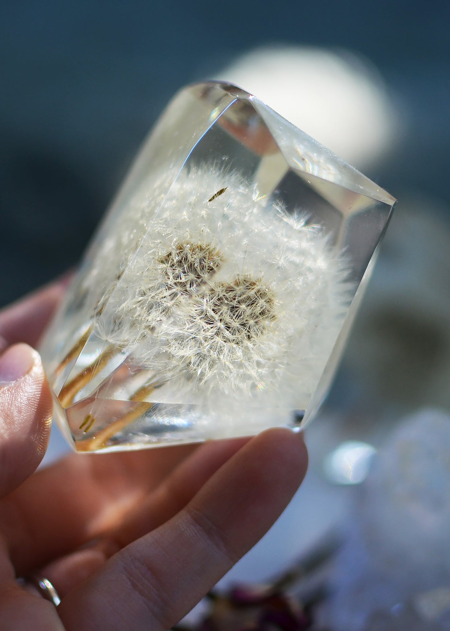 EARCD - Resin Crystal Dandelion