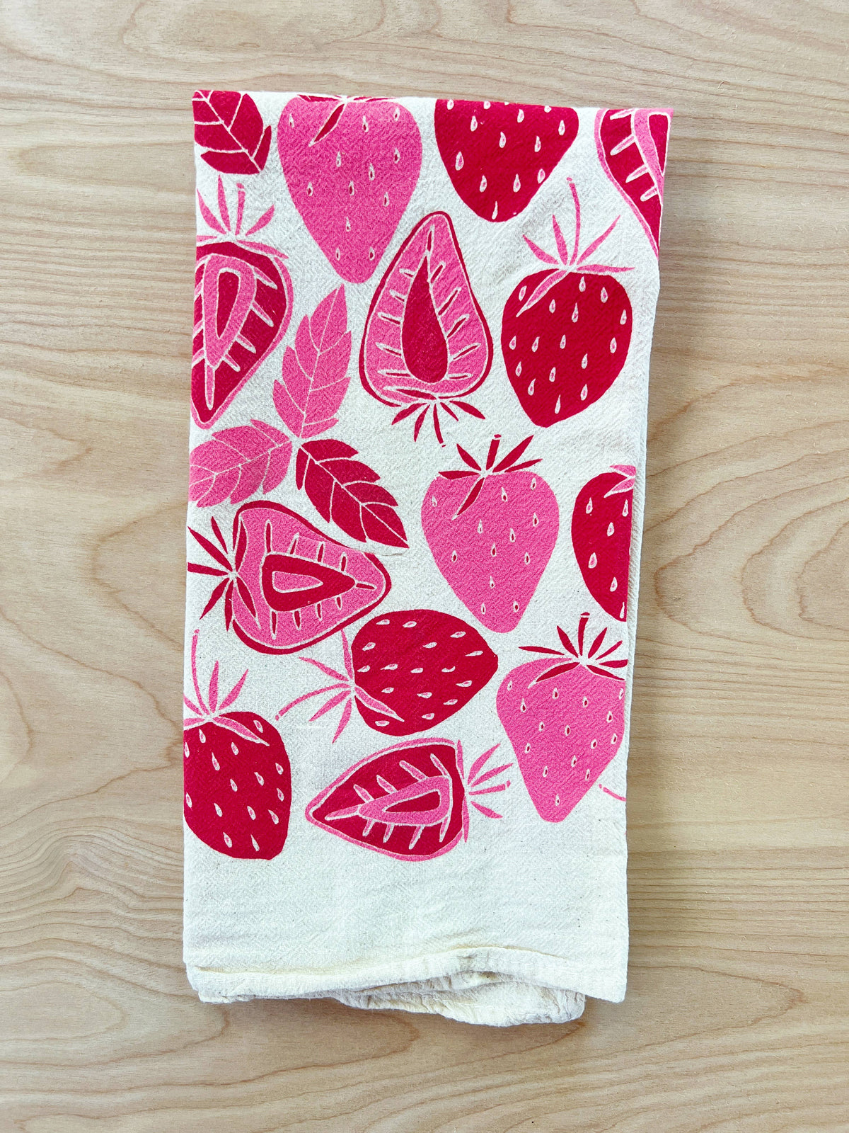 noon designs - Strawberries Tea Towel