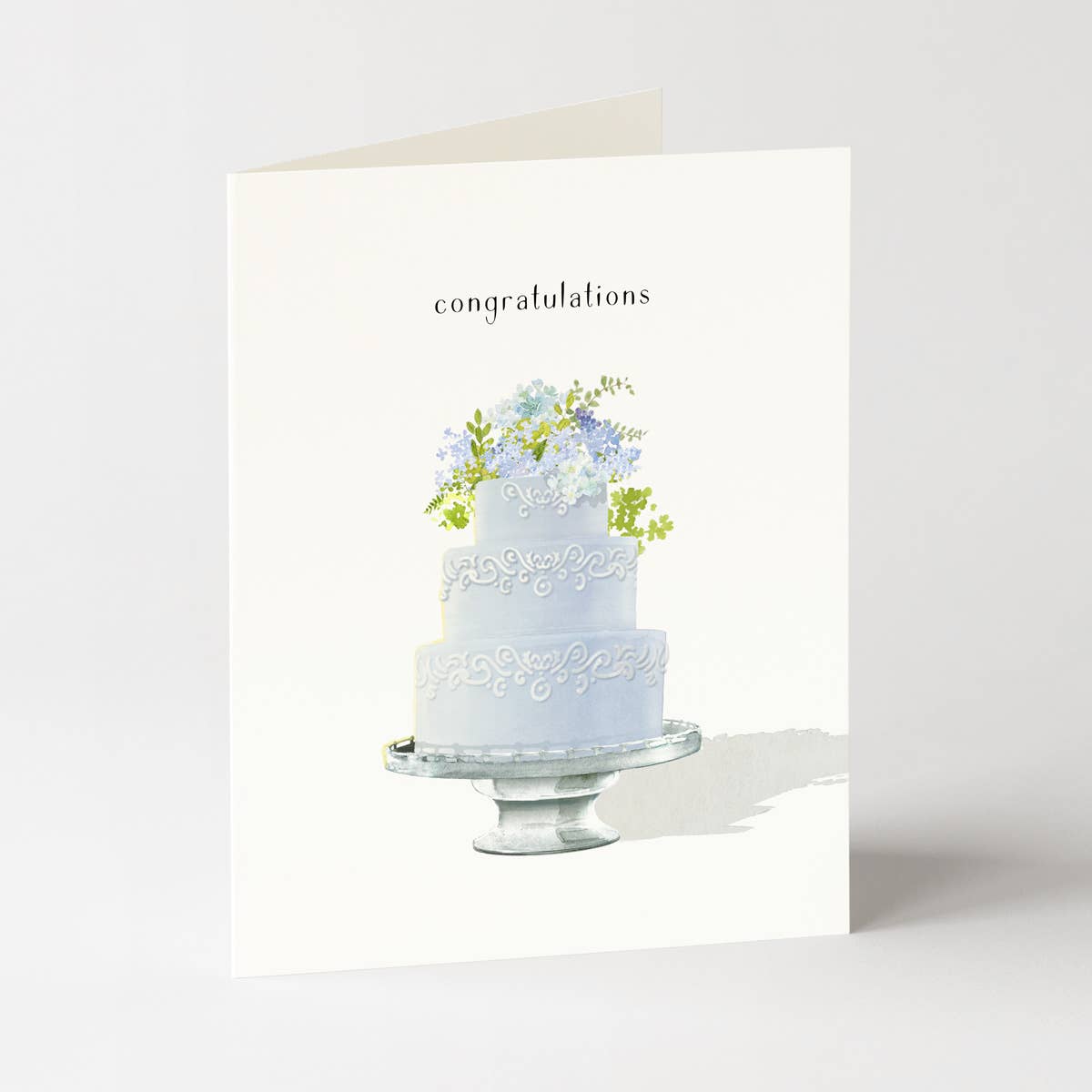 Felix Doolittle - Blue Tiered Cake - Wedding Greeting Cards - Something Blue