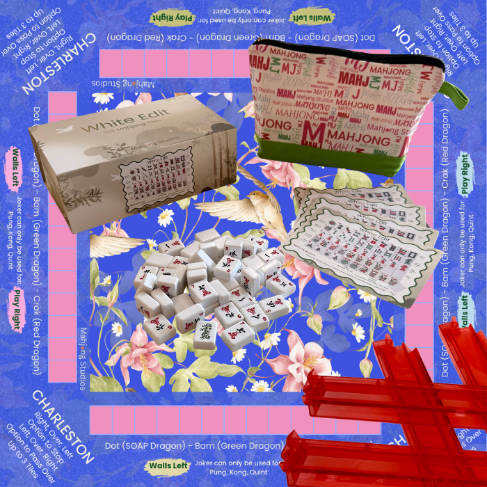 Mahjong Studios - White Edit American Mahjong Tile Set Bundle (with Blanks)