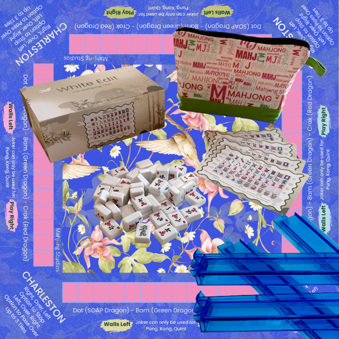Mahjong Studios - White Edit American Mahjong Tile Set Bundle (with Blanks)