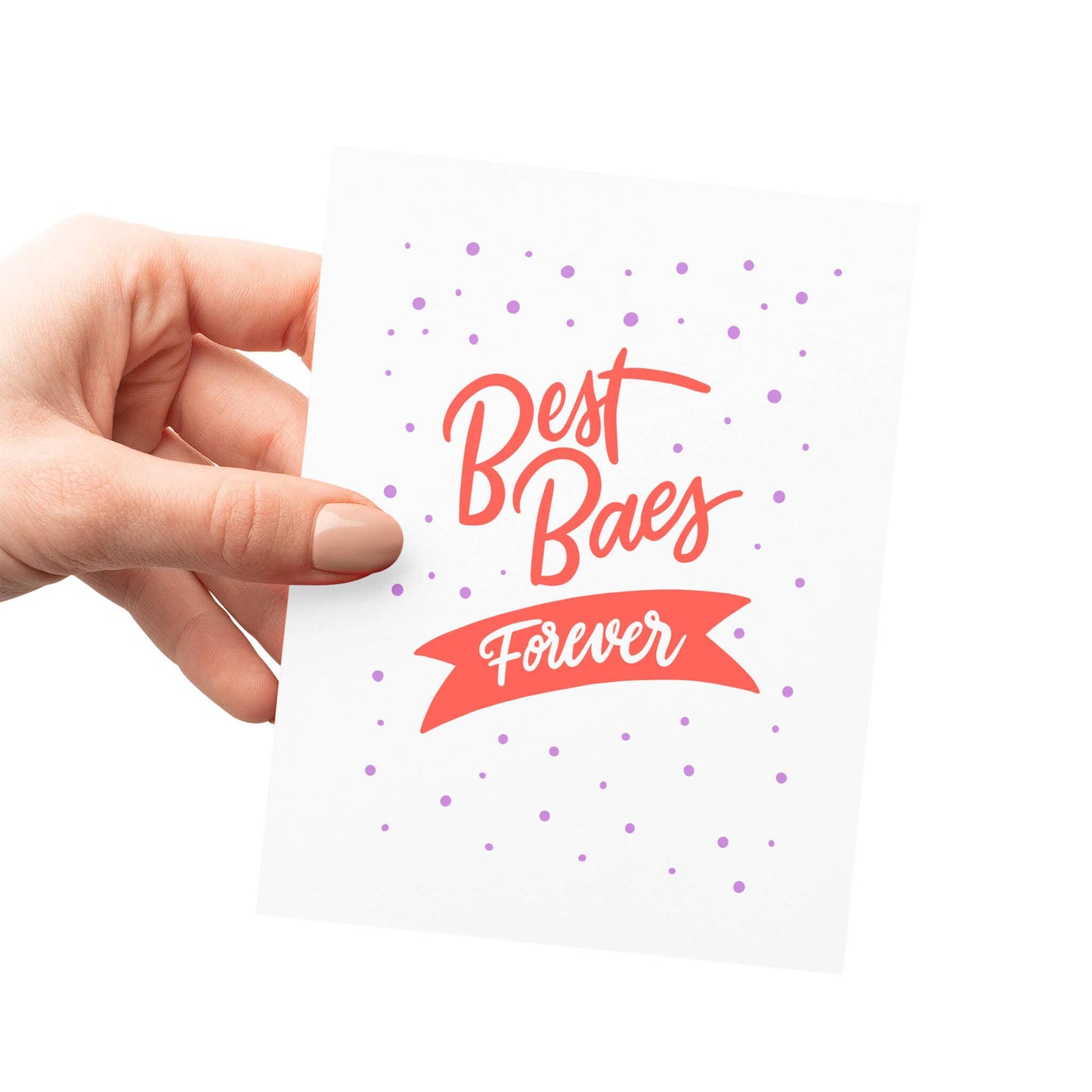 Friendly Fire Paper - Best Baes Forever | Letterpress Friendship Card