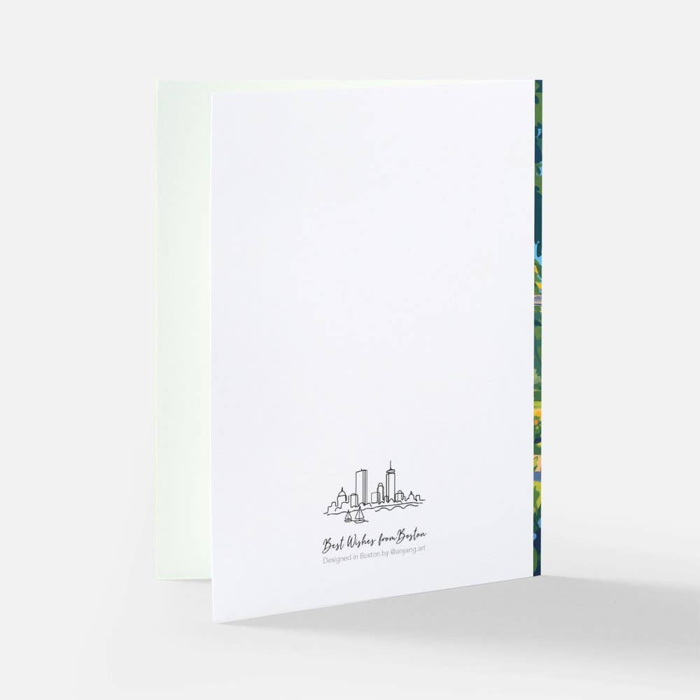 anyangART Studio - Boston Greeting Card | Boston Public Garden