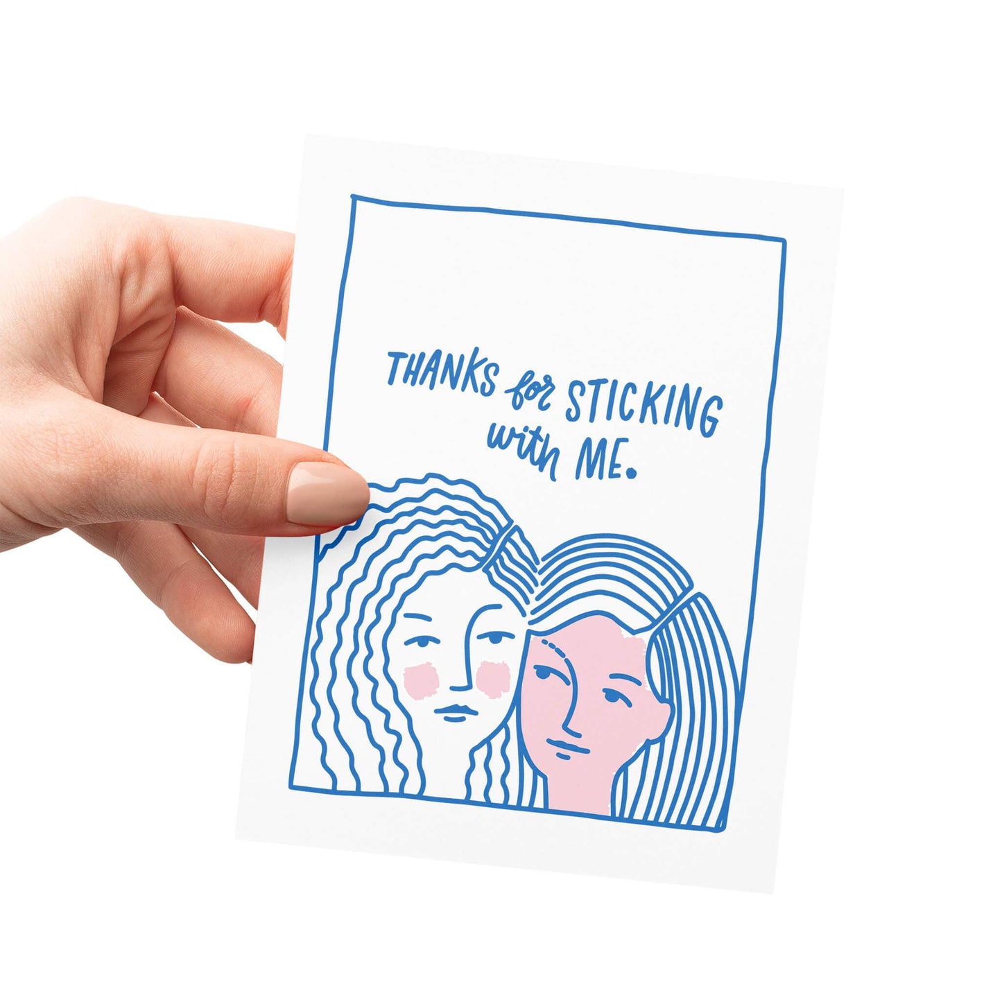 Friendly Fire Paper - Sticking With Me | Gratitude Letterpress  Card