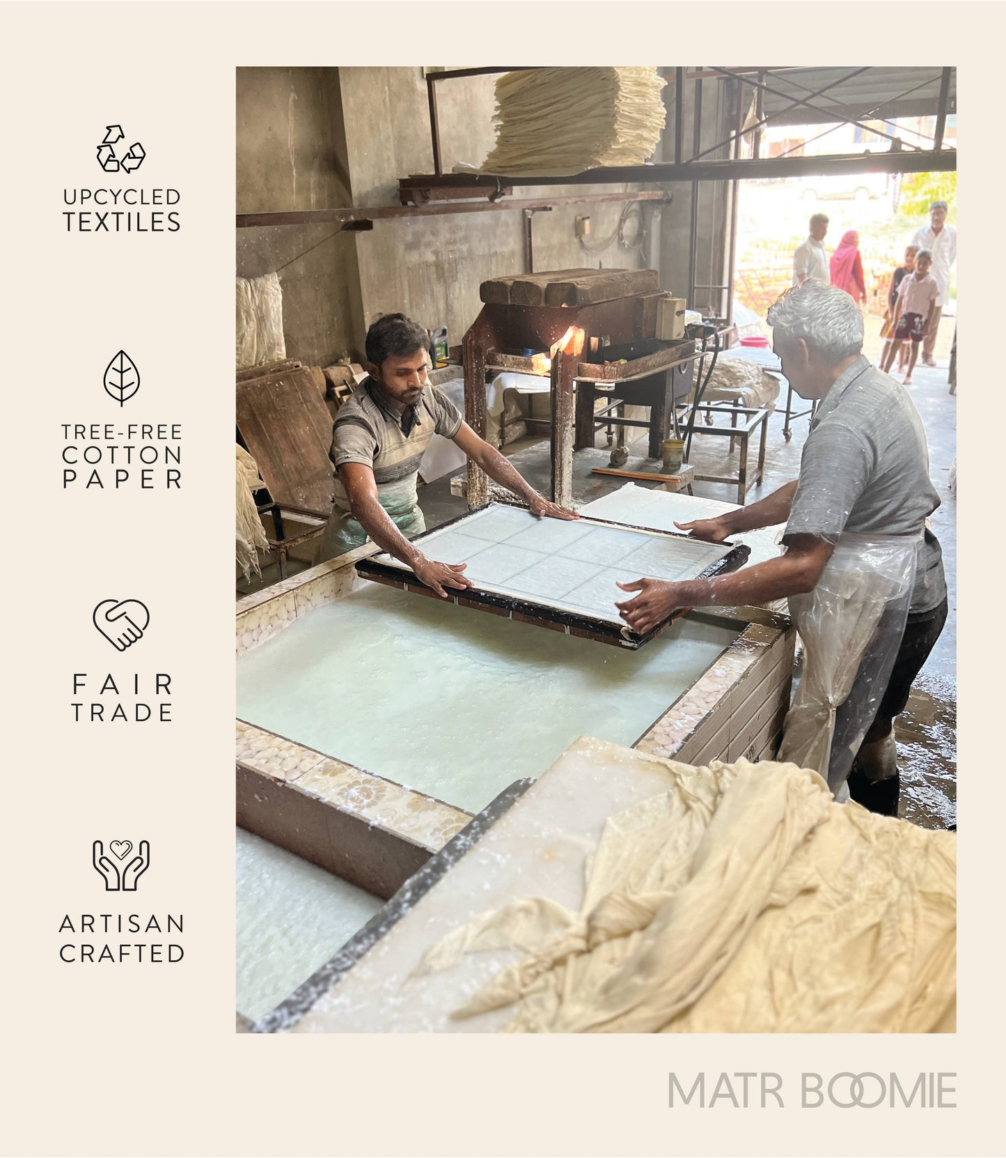 Matr Boomie Fair Trade - Mini Notebook Recycled Paper