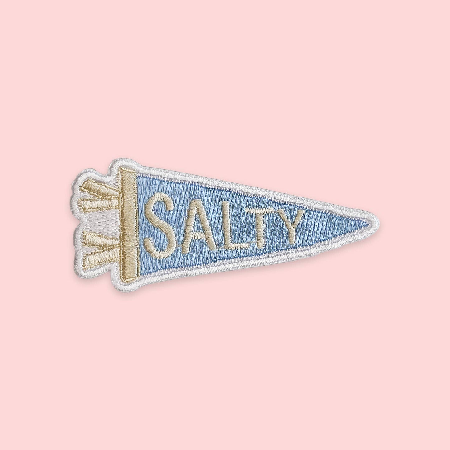 Gert & Co - Salty Pennant Iron-On Patch | Coastal Embroidered Patch