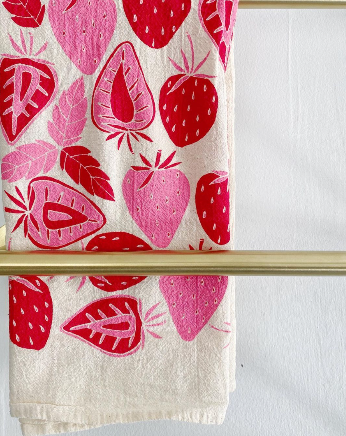 noon designs - Strawberries Tea Towel