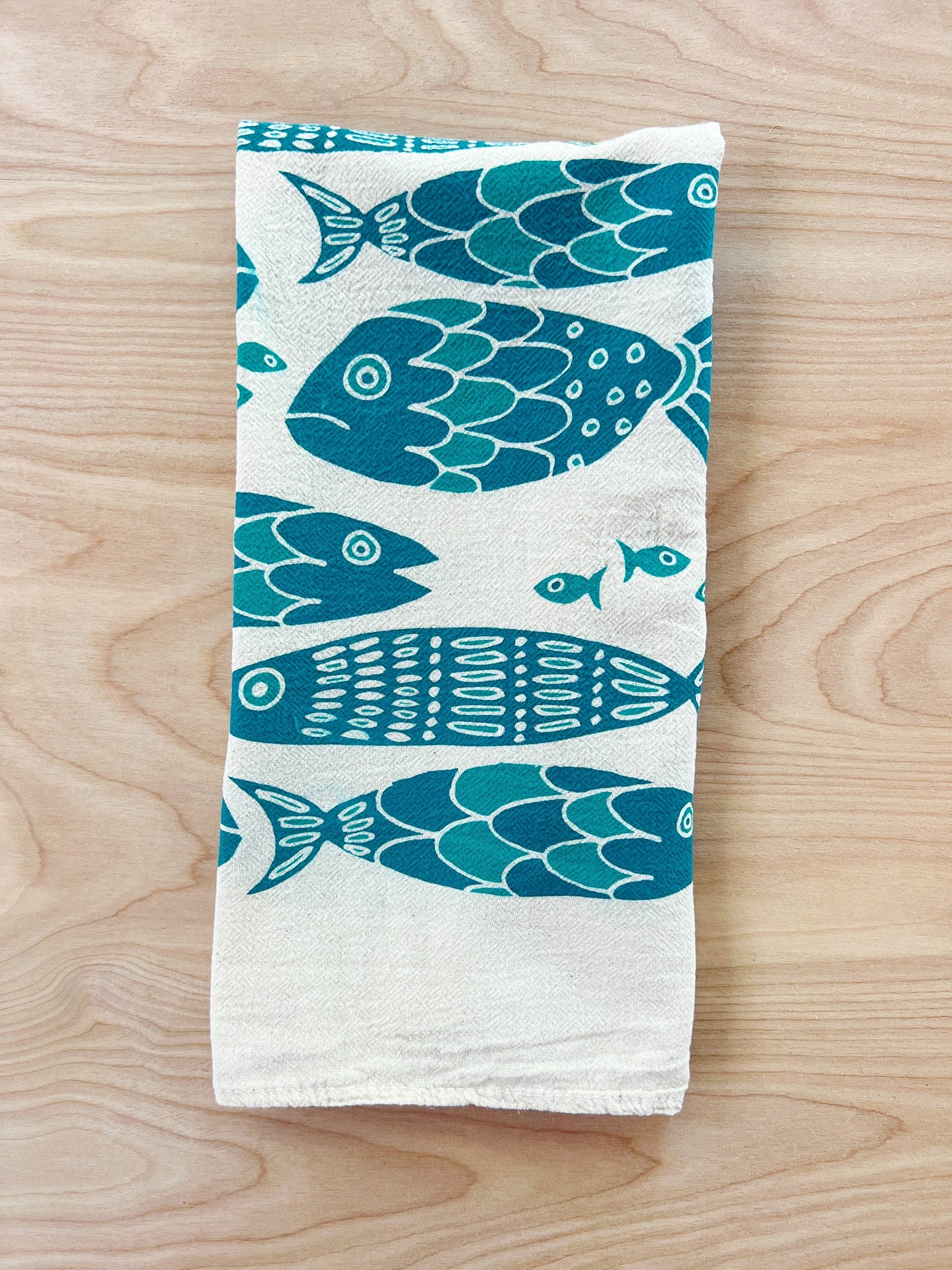 noon designs - Fish Tribe Tea Towel