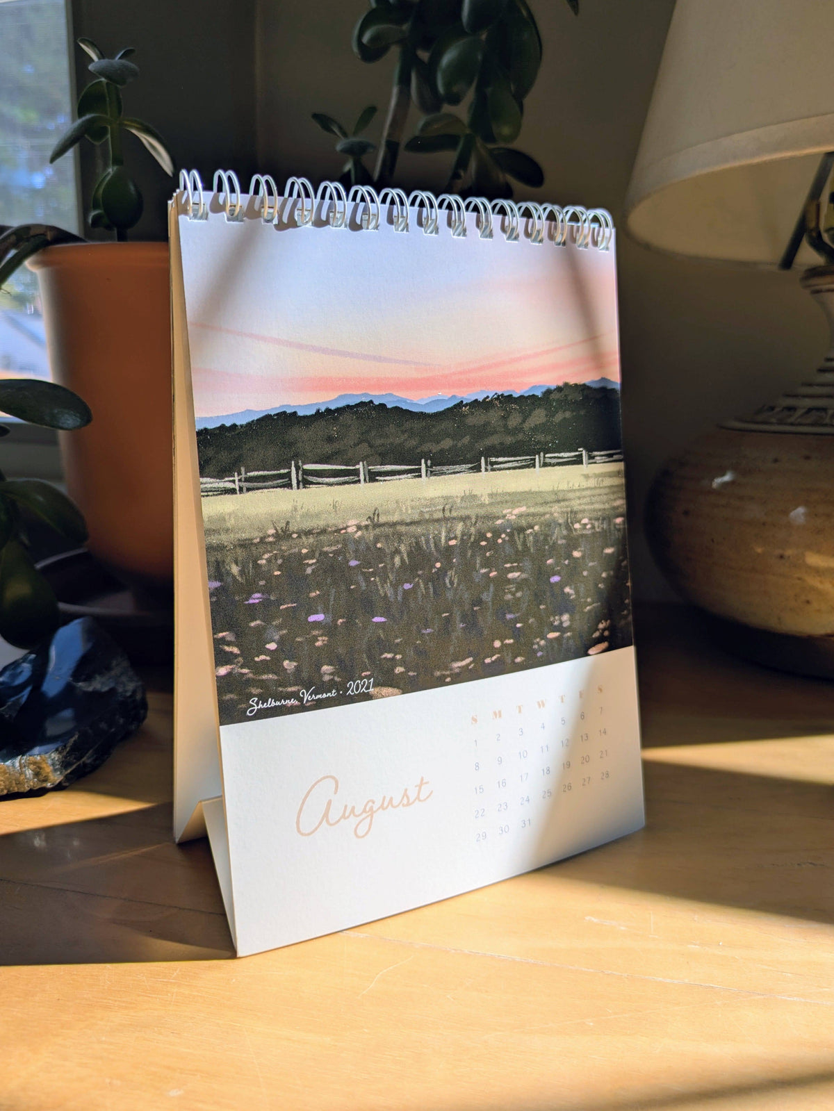 Kat Maus Haus Illustration - 2027 Desk Calendar: "A Year in New England"