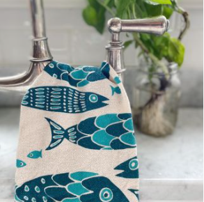 noon designs - Fish Tribe Tea Towel