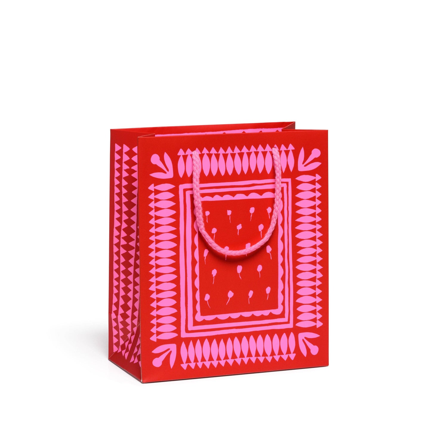 Red Cap Cards - Geometric Neons medium gift bag