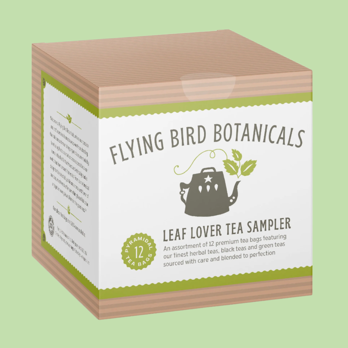 Flying Bird Botanicals - Sampler Box "Leaf Lover Tea Sampler" - Case of 3