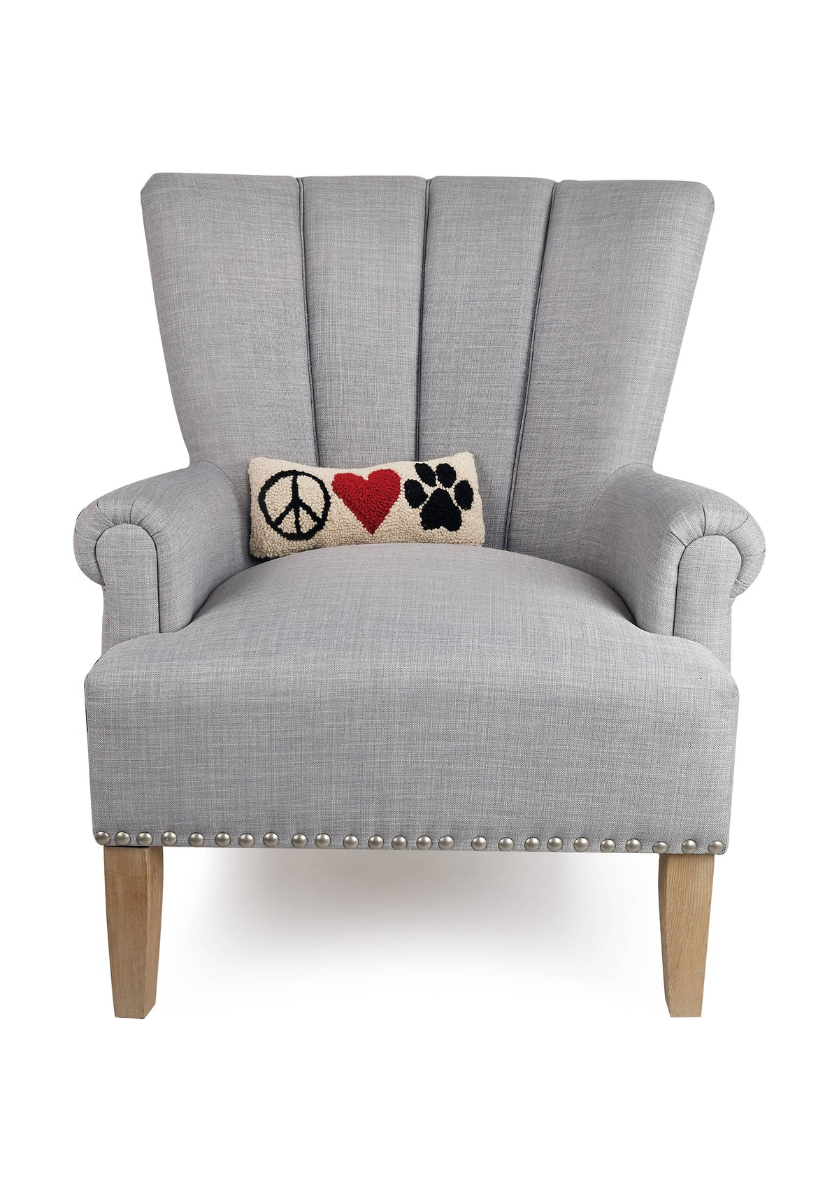Peking Handicraft - Peace Heart Paw Hook Pillow