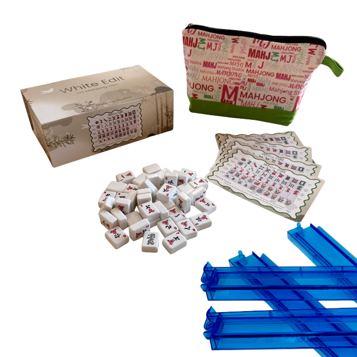Mahjong Studios - White Edit American Mahjong Tile Set Bundle (with Blanks)