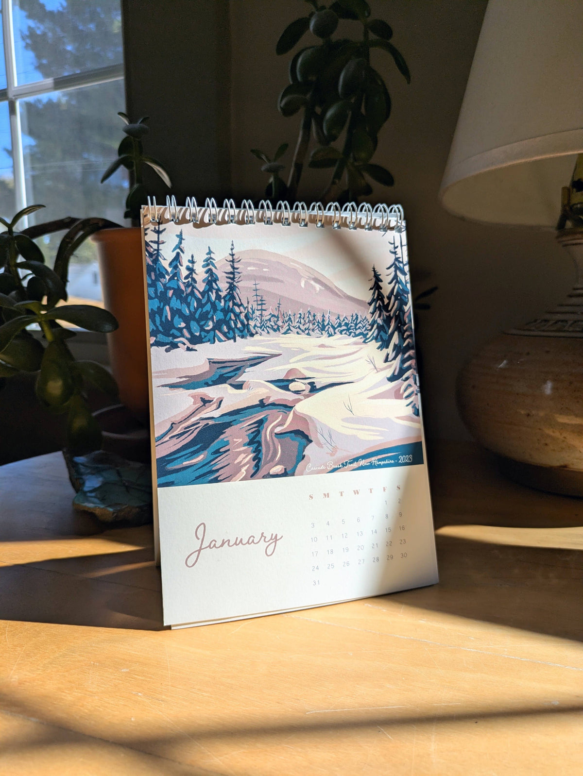 Kat Maus Haus Illustration - 2027 Desk Calendar: "A Year in New England"