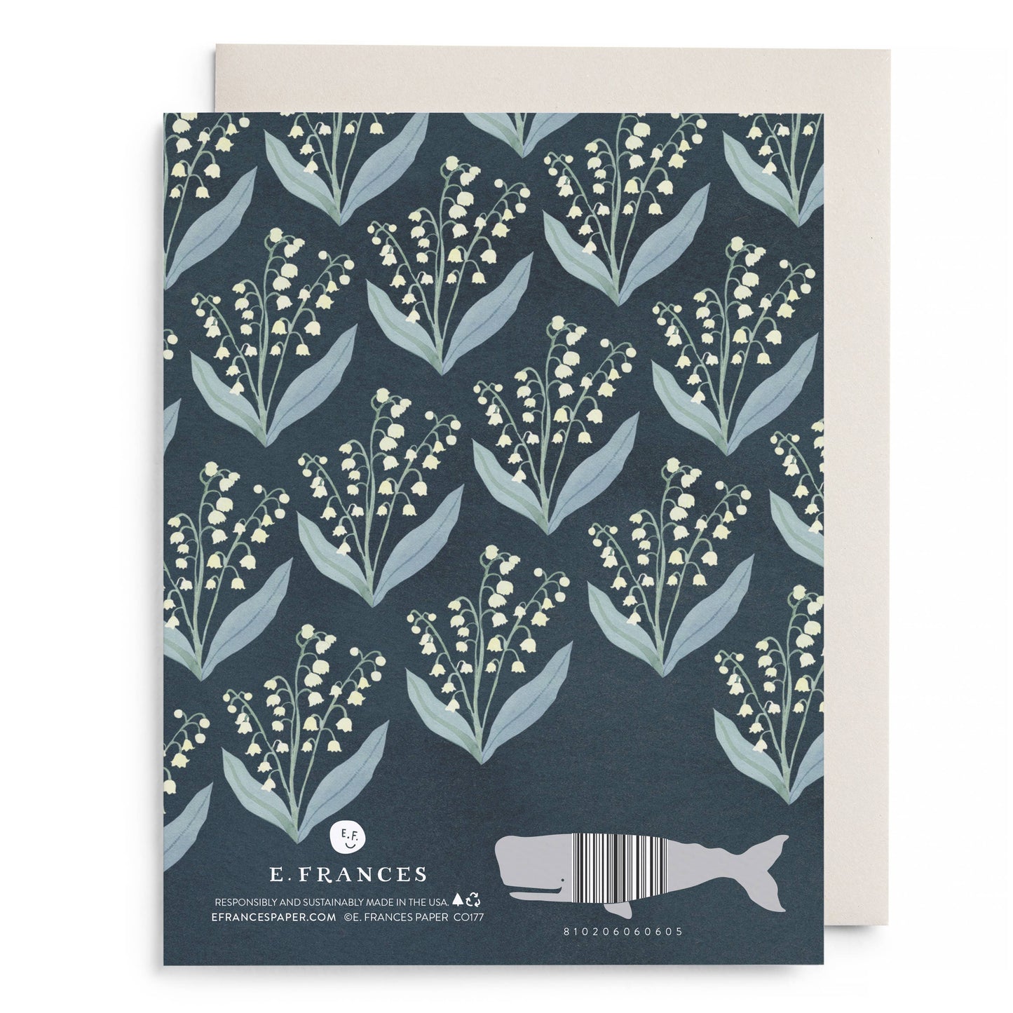 E. Frances Paper - Lily of the Valley Sympathy Greeting Card